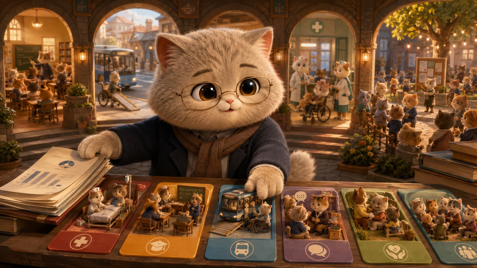 Amartya Sen Cat sets an institutional report aside and checks whether residents can actually use public services.